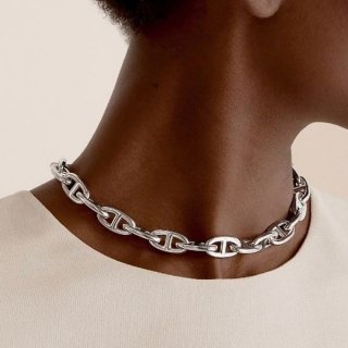 《大人気！》エルメス シェーヌダンクル ネックレス 本物 GM シルバー H101263B00