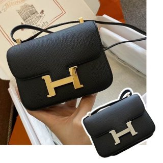 入手困難 エルメス コンスタンス14 本物 ゴールド/シルバー金具 erm83866