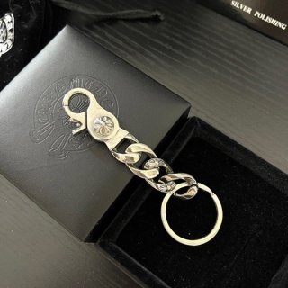 超レア！クロムハーツ 本物 ファンシー チェーン キーホルダー Kud48372