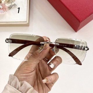 希少カルティエ 本物 オーバルメガネ ユニセックス 6色 kac47986