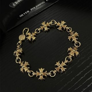 クロムハーツ タイニーE CHブレスレット 12リンク 22K Kud73394 クロムハーツ タイニーE CHブレスレット 12リンク 22K Kud73394