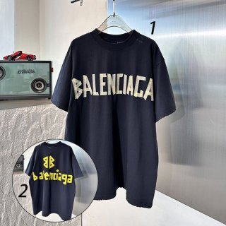 バレンシアガ Tape Type Tシャツ ヴィンテージジャージー 本物 ミディアムフィット