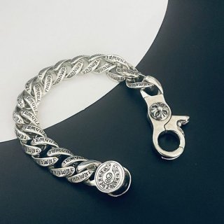 クロムハーツ クラシックチェーン 本物 クリップ ブレスレット Kuk01048
