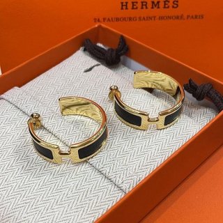 超希少！【シンプルにお洒落】エルメス ピアス 本物 オランプ Olympe erp08005