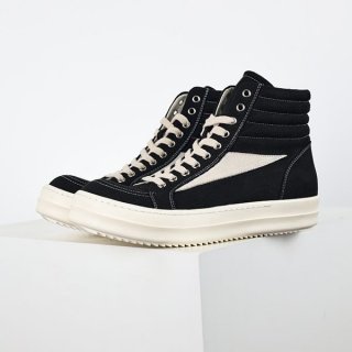 リックオウエンス ダークシャドウ 本物 ハイスニーカー ブラックDU01D1810