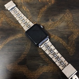 クロムハーツ CHプラス ブレスレット アップルウォッチ 本物 シルバーウォッチバンド 40mm Kub36670