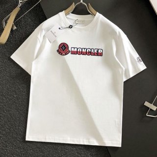 《大人気》モンクレール ロゴ コットン 半袖 Tシャツ 本物 mol87018