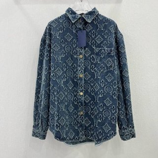 追跡付ルイヴィトン モノグラムロングスリーブコットンシャツ 本物 vug16022