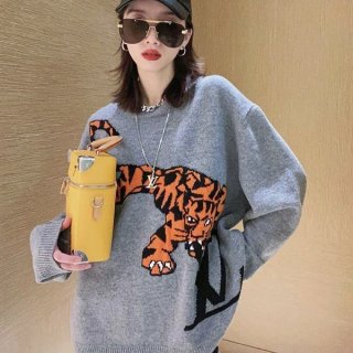 注目度抜群！ルイヴィトン クルーネック セーター 本物 男女兼用 vue40129