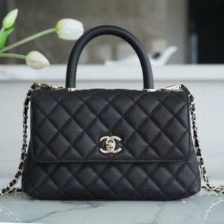 シャネル ココハンドル 本物 24cm ミニフラップ shw27560
