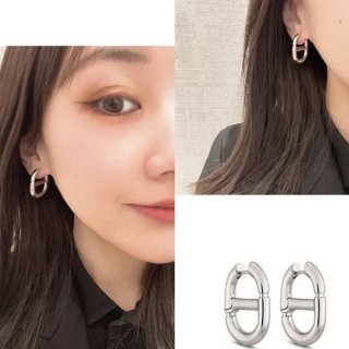 入手困難品！ディオール CD Navy ピアス 本物 den53403