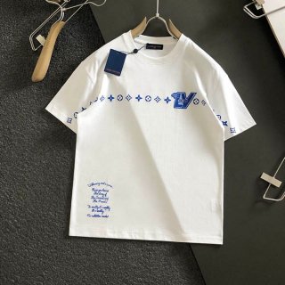 ルイヴィトン エブリデイ LV 本物 クルーネック Tシャツ vuw39347