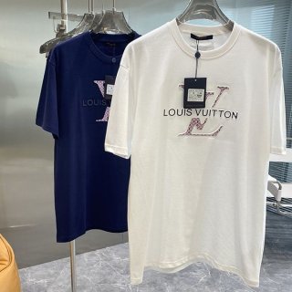 【日本未発売】ルイヴィトン◆ブランドロゴ Tシャツ 本物 vud95754