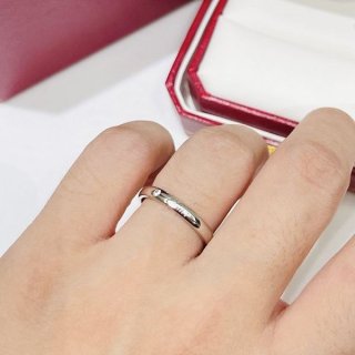 追跡付き 安いカルティエ 1895 ウェディング リング シンプル 本物 ペアで kax24703