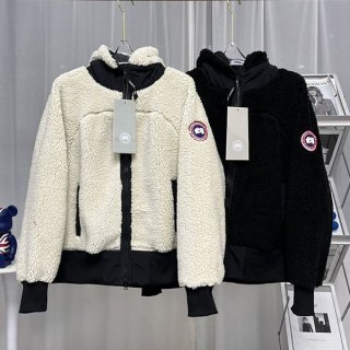 可愛いカナダグース 本物 モコモコ フリース ジャケット 2色 Cae56046