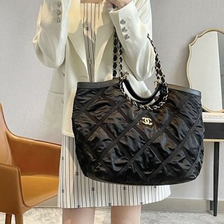 人気No1シャネル マキシショッピングバッグ CCマーク ナイロン 本物 shx67252
