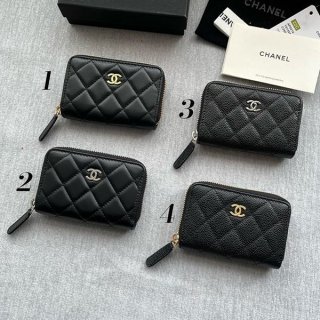 【大特価】シャネル コインケース 本物 カードケース キャビア 財布 4色 sha12857