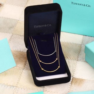 超話題!ティファニー T スマイル スモール ペンダント 本物 18K 3色 Tir78702