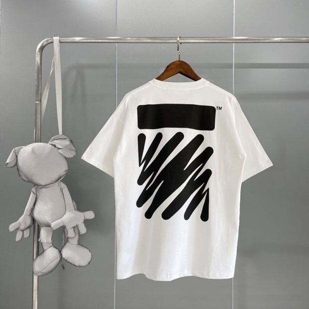 人気急上昇オフホワイト Diagonal コットンTシャツ 本物 ofr65676