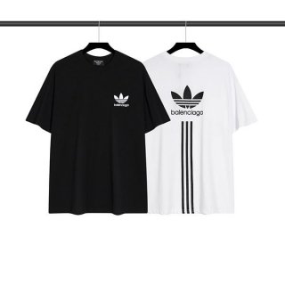 《大人気》バレンシアガ アディダス 本物 Tシャツ メンズ 2色 bav63815