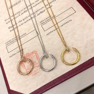 21-22AWカルティエ 本物 ジュスト アン クル ネックレス 3色 kad47743