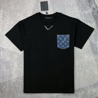 定番アクセス数No.1☆ルイヴィトン レディース モノグラムポケットTシャツ 本物 vuz37413