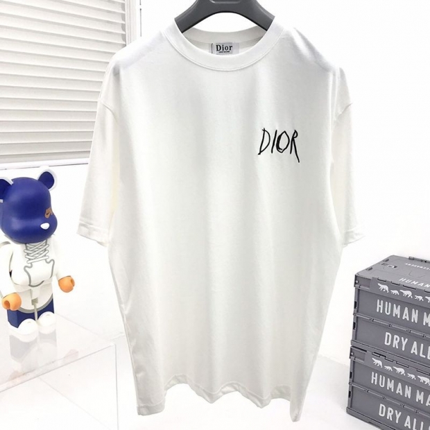 春夏新作ディオール Tシャツ 本物 リネン コットンジャージー dec20394