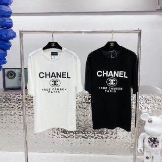 大人気!!新色シャネル Tシャツ 本物 プリント プレタ クルーズ sht43768