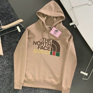 欲しい超限定 グッチ×ノースフェイス*コラボロゴフーディ 本物 スウェットパーカー Noe68568