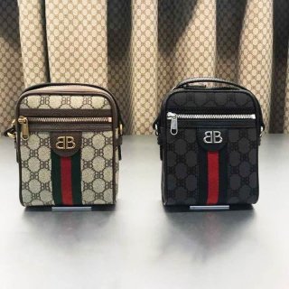 ☆超人気☆グッチ バレンシアガ ザ ハッカー キャンバス 本物 ショルダージップバッグ gul20607