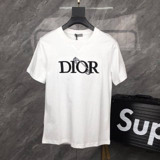 超希少！ディオール FLOWERS オーバーサイズ Tシャツ本物 コットン ジャージー 2色 det07559
