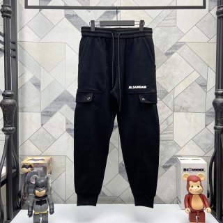 可愛いジルサンダー パンツ 本物 モノグラム★コットン スウェットパンツ Jis03711