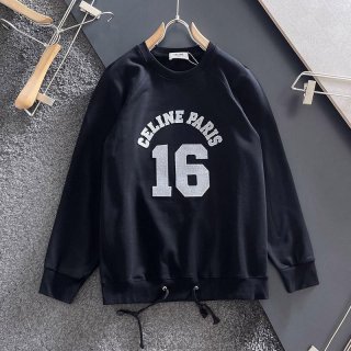 完売必至 セリーヌ クルーネック スウェット / フロック カシミア 本物 Ceu48856