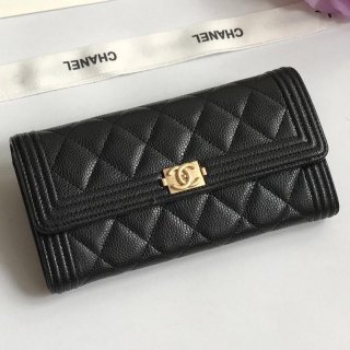 超話題!シャネル 長財布 ボーイ シャネル 本物 キャビアスキン shu95881