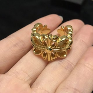クロムハーツ フローラルクロス リング CH 本物 Kuf66308