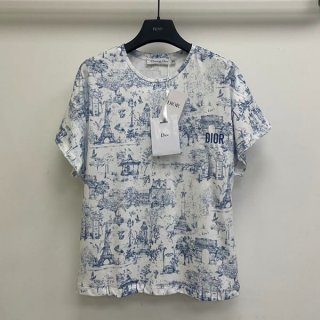 プレゼント最適ディオール 本物 パリモチーフ Tシャツ dey19397