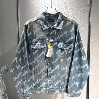 新色☆希少 バレンシアガ デニムジャケット 本物 bau27651