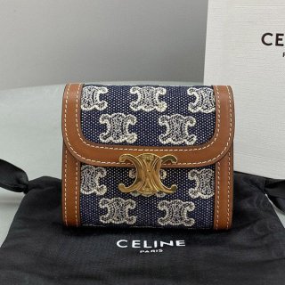 21-22AWセリーヌ 本物 スモール フラップウォレット Ceu57538