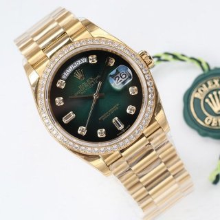 大人気！ロレックス デイデイト 腕時計 本物 36mm 128348RBR