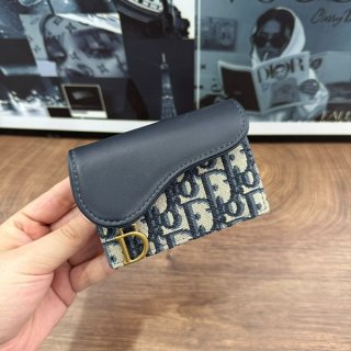 【コンパクト】ディオール Saddle Bloom カードホルダー 本物 M928