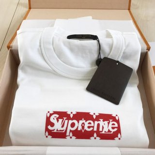 入手困難！ルイヴィトン シュプリーム ボックスロゴTシャツ 本物 Shk08597