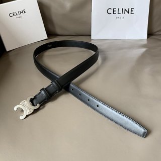 お洒落にセリーヌ ミディアムトリオンフベルト 本物2.5cm Cei45798
