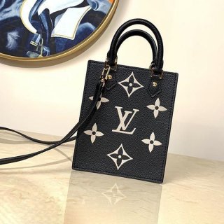 ルイヴィトン プティットサックプラ 本物 ブラック M57937