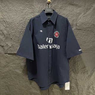 すぐ届 バレンシアガ 柄入りシャツ 本物 bas85675