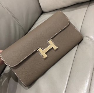 エルメス コンスタンス ロング本物ウォレットhe19063