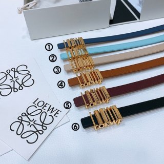 【国内発】ロエベ グラフィックベルト 本物（クラシックカーフ）6色 E619Z26X14