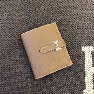 エルメス ベアン コンパク本物 トエプソン シルバー金具he19070