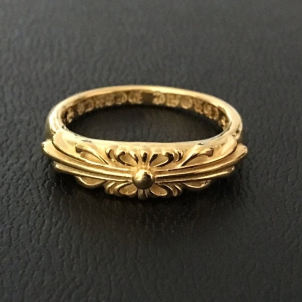 定番クロムハーツ フローラル 22kGold ダイアモンド ゴールド リング 本物 コピー Kue61439