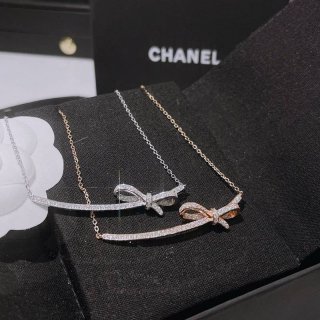 入手困難シャネル 蝶結び ネックレス 本物 2色 shn43997