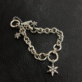 クロムハーツ スター ペーパーチェーン ブレスレット 本物 Kub12563
